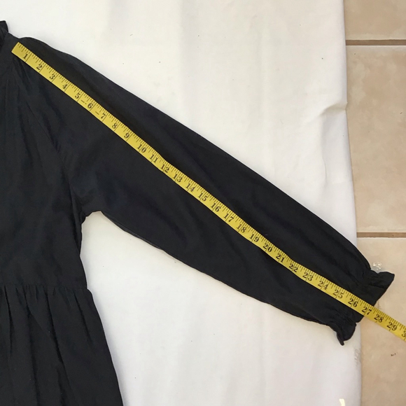 Roller Rabbit Women Elegant Black Long Sleeve Tiered Dress L - Picture 14 of 15